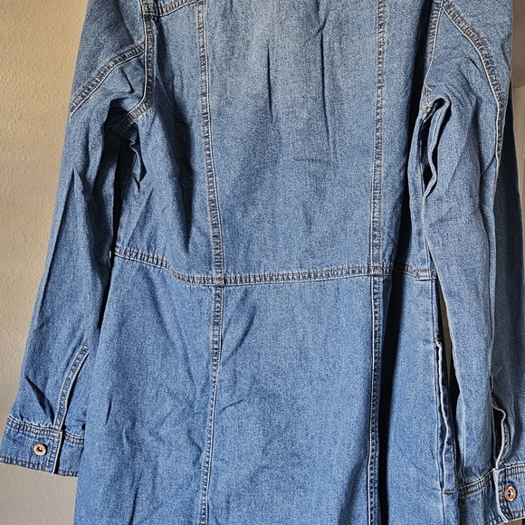 Frye Blue Denim Dress, Size XL - Picture 4 of 4
